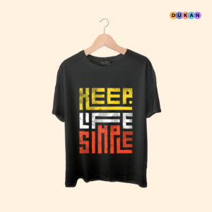 Keep Life Simple Men's Black Tshirt | Kolkata Dekho