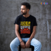Keep Life Simple Casual Men's Black Summer Tshirt | Kolkata Dekho