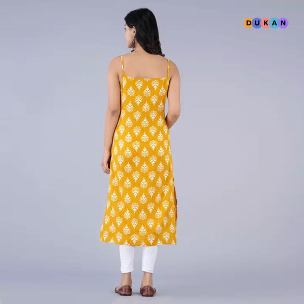 Summer Yellow Kurti For Women