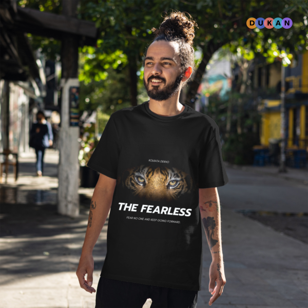 The Fearless Tiger Black Tshirt | Kolkata Dekho