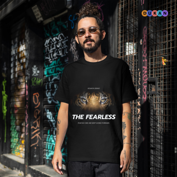 The Fearless Tiger Black Tshirt | Kolkata Dekho