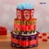 Triple Layered Chocolatey Love Arrangement for Gifting | Kolkata Dekho