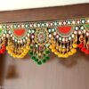 3 feet colourful toran hanging on main door