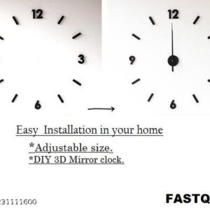 Wall clock numeral detail close-up