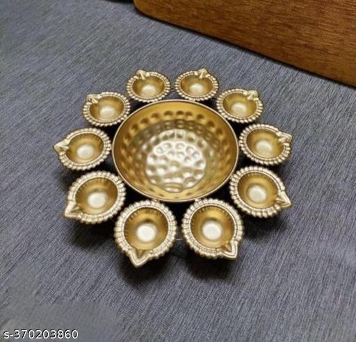 Flower Shape Urli Bowl Diya for Diwali Table Decor 2 Diwali diya bowl close-up
