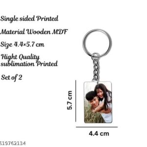 Keychain material and finish close-up