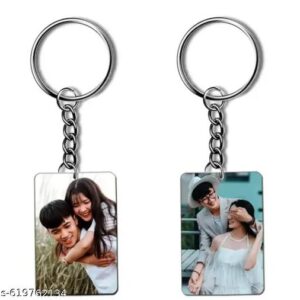 MDF keychain set of 2, front view