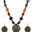 Tibetan Pendant Necklace Set with Earrings – Tribal Beaded Jewelry | Kolkata Dekho